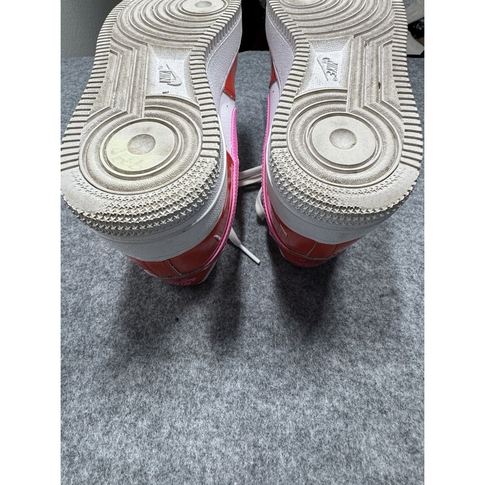 Nike Air Force 1 Athletic Shoes Youth Size 6.5 Women's Size 8 Orange & Pink - Picture 12 of 13